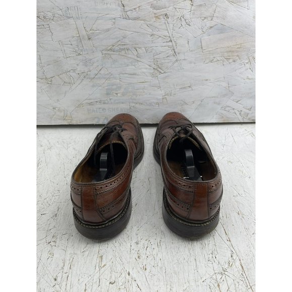 Vintage Florsheim Imperial Longwing 93602 Brown Nail Sole Oxfords 10 A main image 6